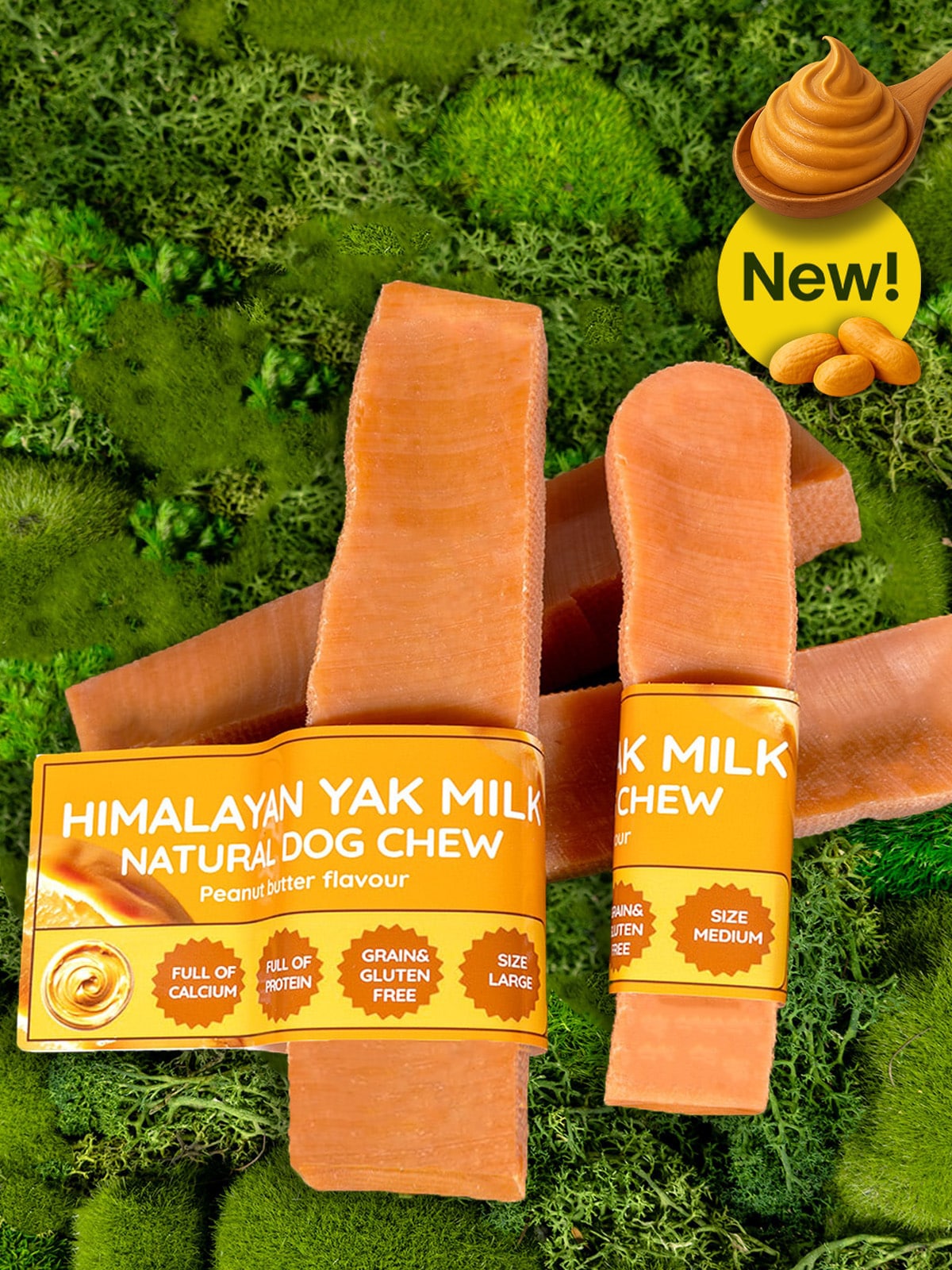 Peanut Butter Yak Dog Chew - Floppy Ear