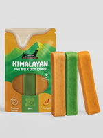 Mixed Flavours Yak Dog Chews Peanut Butter, Mint, Pumpkin Medium size - Floppy Ear