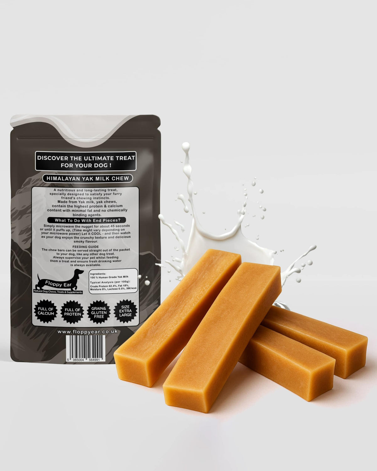 Yak Dog Chews XL size - Floppy Ear