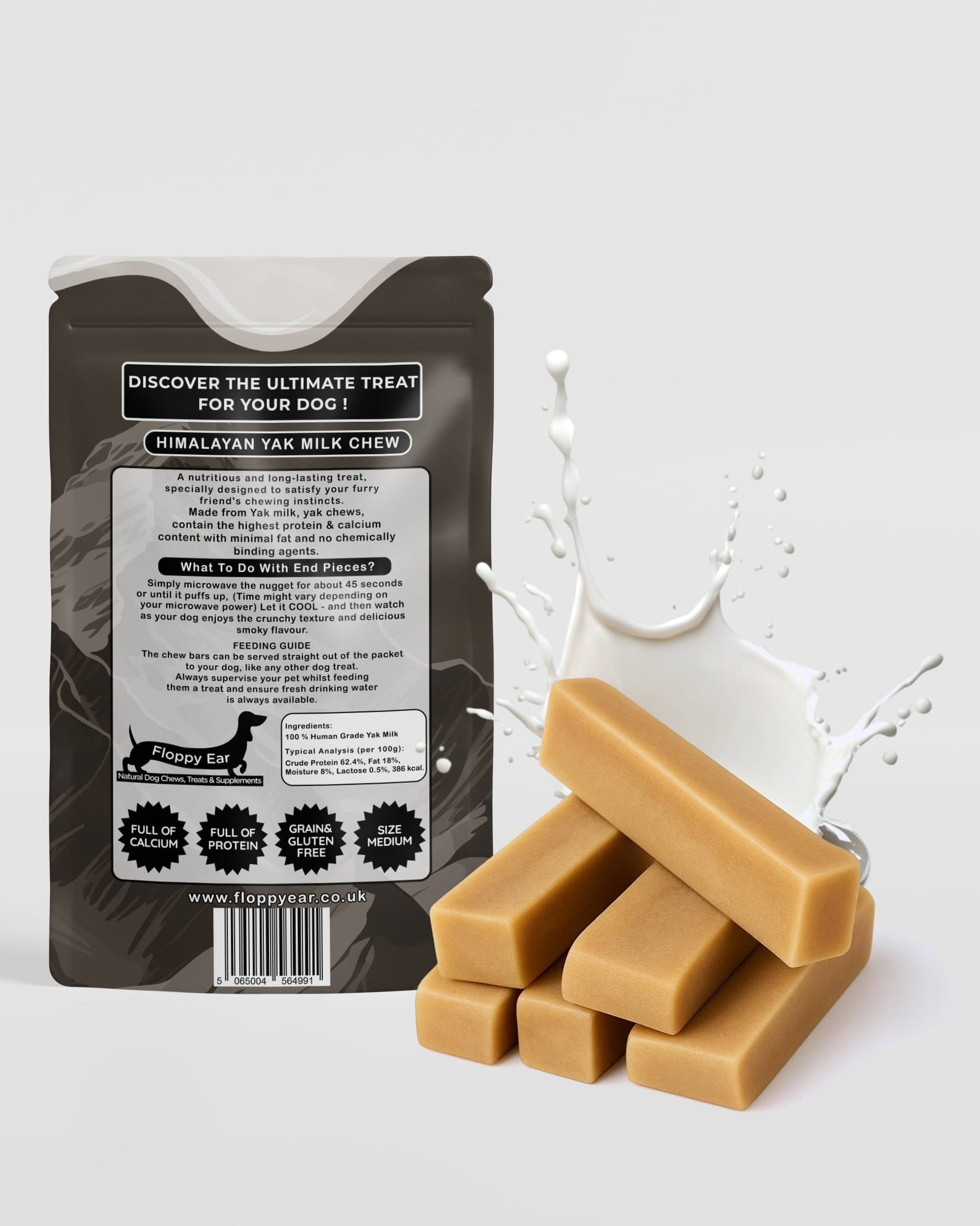Yak Dog Chews Large size - Floppy Ear