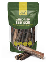 Floppy Ear air-dried beef skin dog chew pouch – 100% pure beef skin, high protein, low fat, long-lasting, packed in the UK