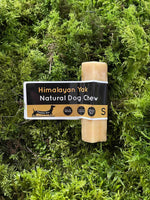 Floppy Ear Himalayan Yak Natural Dog Chew Small size on moss