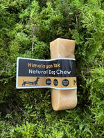 Floppy Ear Himalayan Yak Natural Dog Chew Medium size on moss