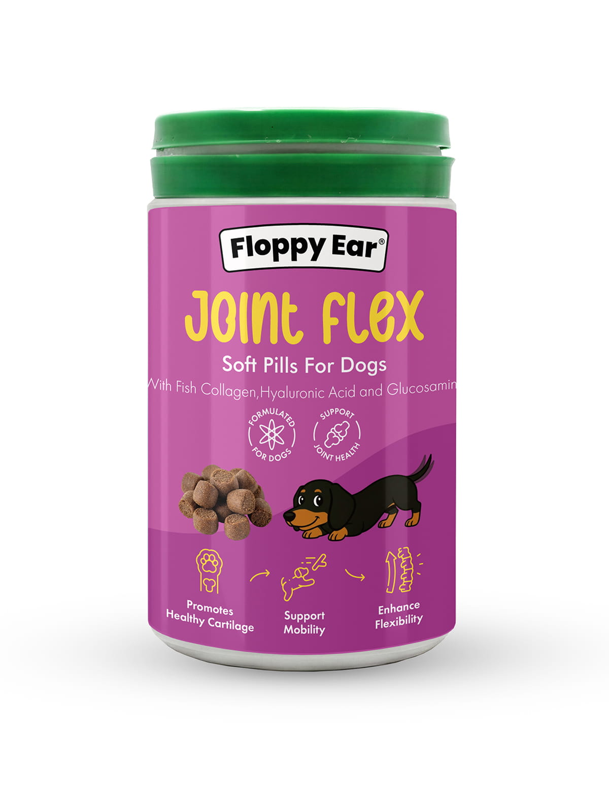 Joint support soft chews for dogs by Floppy Ear promoting mobility