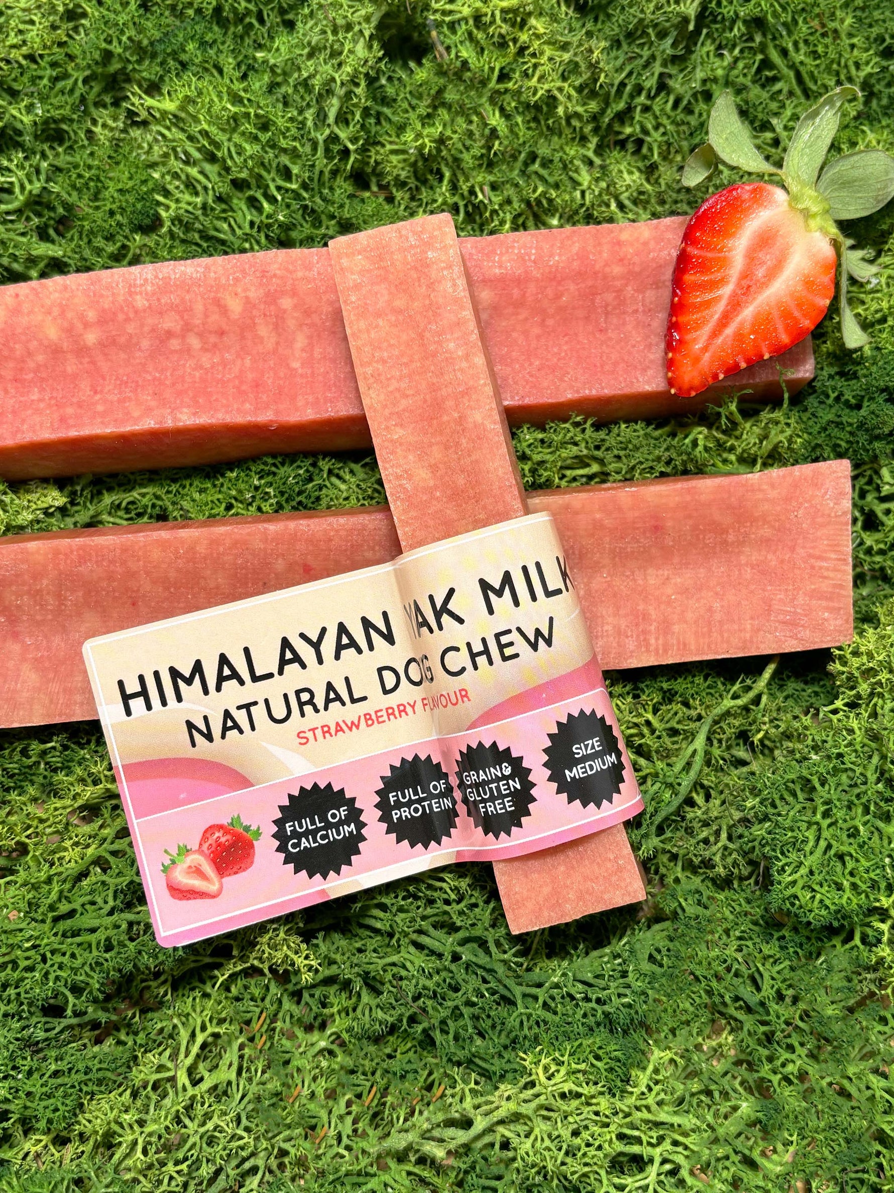 Strawberry Yak Dog Chew - Floppy Ear