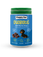 Probiotic soft chews for dogs by Floppy Ear supporting gut health