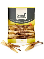 Floppy Ear Rabbit Ears Chew Box open front view filled with premium natural dried rabbit ear dog chews