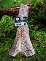 Floppy Ear Scottish Highlands 100% Natural Red Deer Antler Chew Super Extra Large size on moss