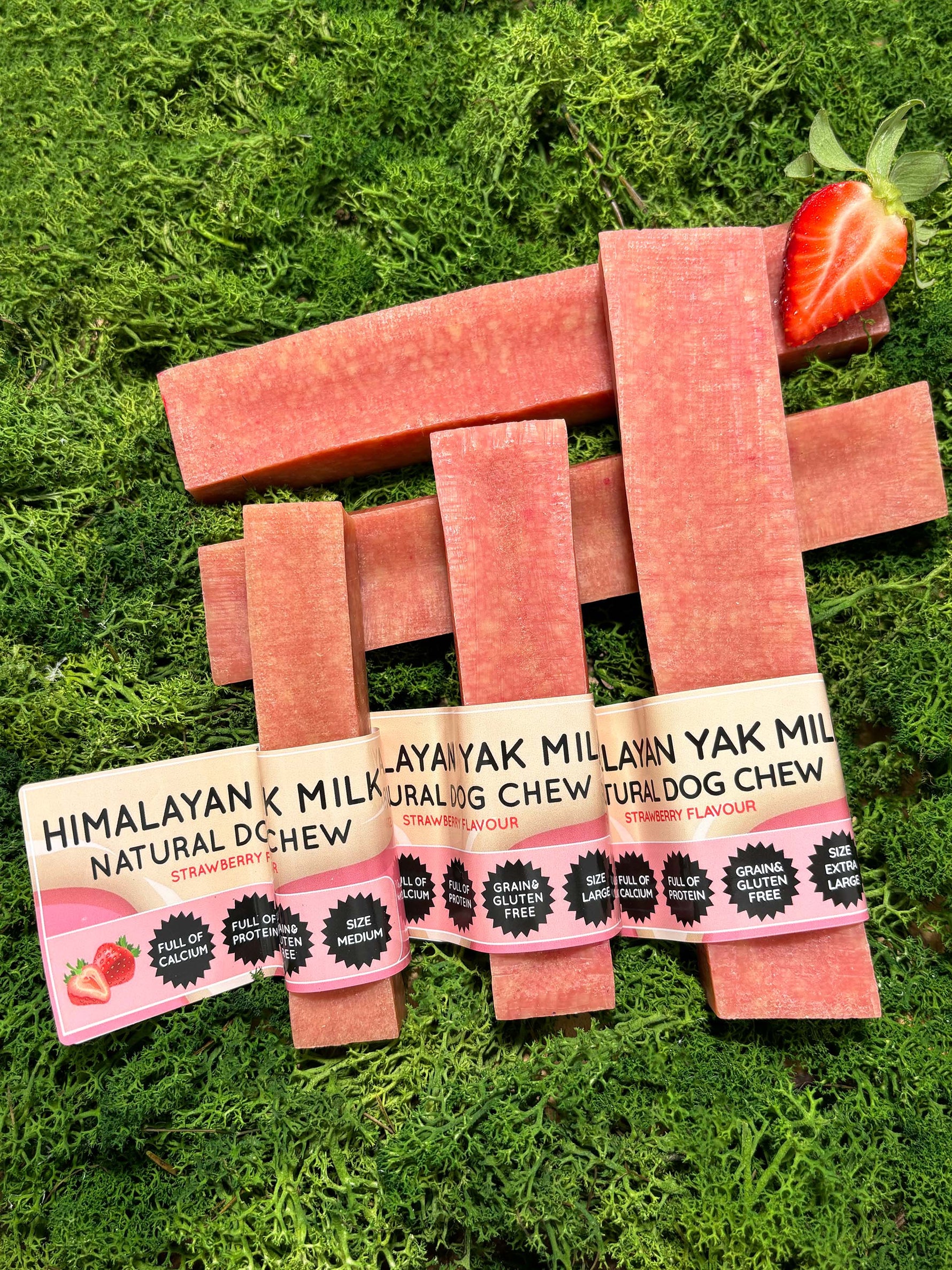 Strawberry Yak Dog Chew - Floppy Ear