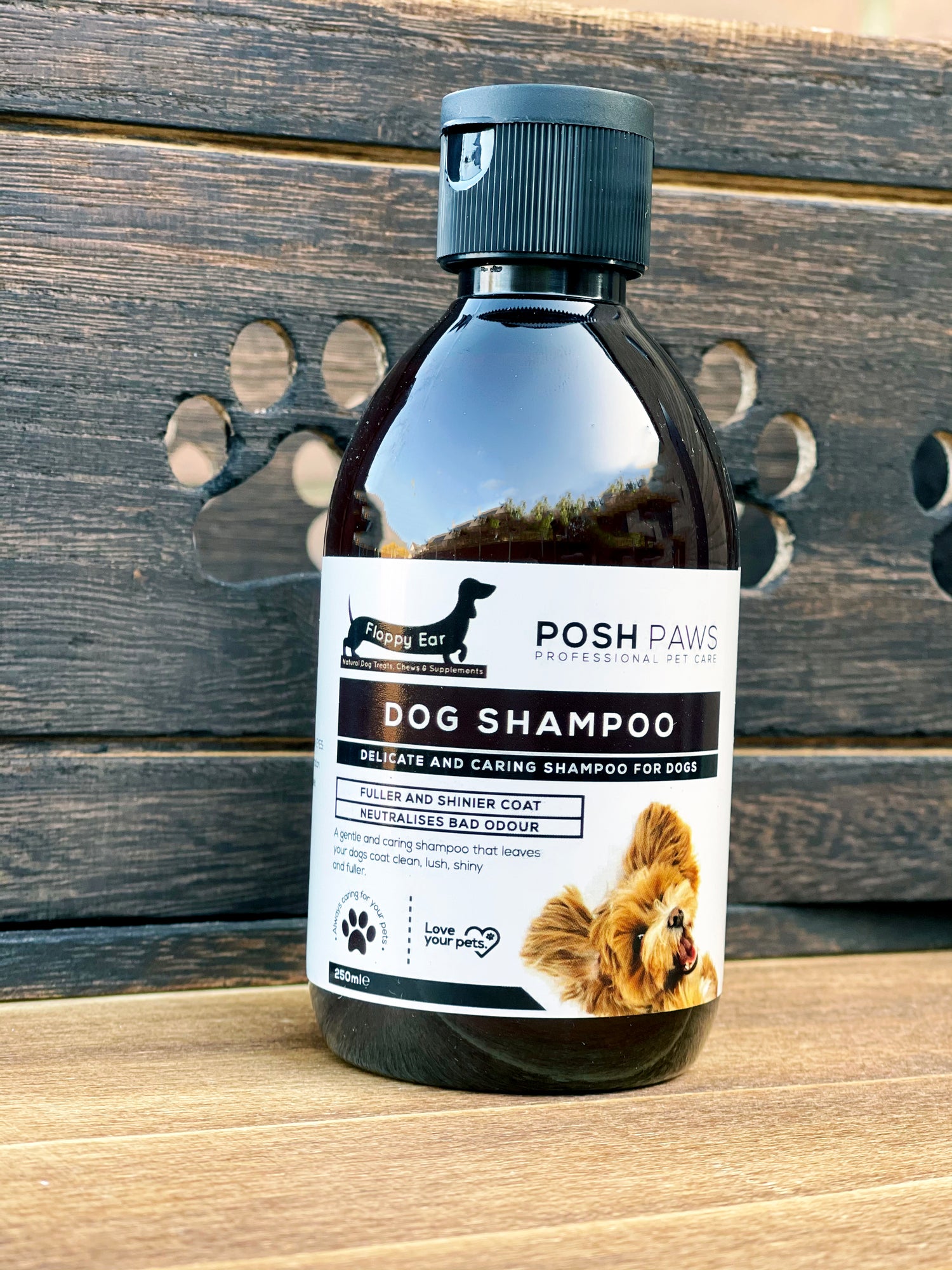 Floppy Ear Posh Paws Dog Shampoo 250ml bottle delicate and caring formula
